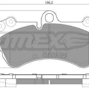 Zestaw klocków hamulcowych, hamulce tarczowe TOMEX BRAKES TX 15-16 Tylko dziś