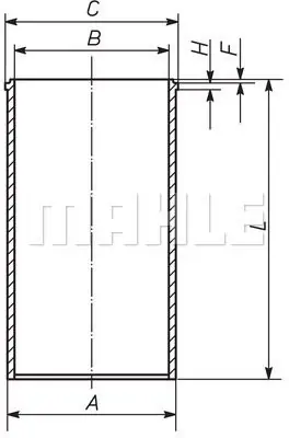 Oferta czasowa Tuleja cylindrowa MAHLE 151 WV 15 00