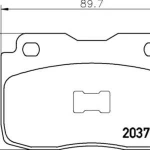 Taniej  BRE P23025 BREMBO Zestaw klocków hamulcowych