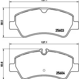 BRE P24160 BREMBO Zestaw klocków hamulcowych (!) Premium