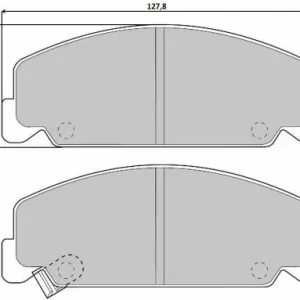 Cena promocyjna  BRE P28018 BREMBO Klocki hamulcowe HONDA ACCORD 84-85 z czujnikiem