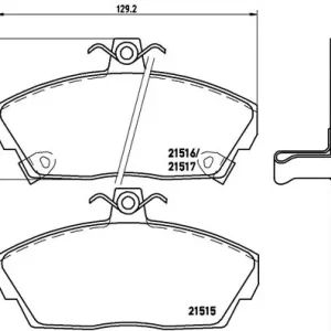 Oferta czasowa  BRE P28020 BREMBO Klocki hamulcowe ROVER 200-400 89-00 (+AB (!)