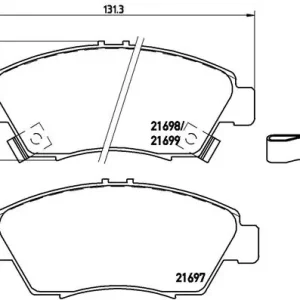 Promocja  BRE P28024 BREMBO Klocki hamulcowe HONDA CIVIC 91-01 (!)