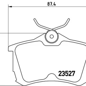 BRE P28030 BREMBO Klocki hamulcowe HONDA ACCORD 98- tył (!) Darmowy zwrot