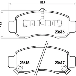 BRE P28033 BREMBO Klocki hamulcowe (!) Do wyczerpania zapasów
