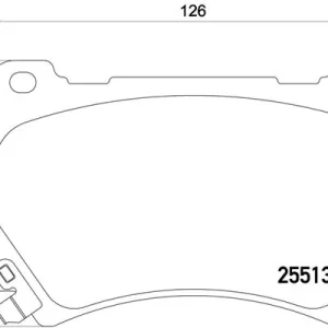 Wyprzedaż BRE P30052 BREMBO Zestaw klocków hamulcowych