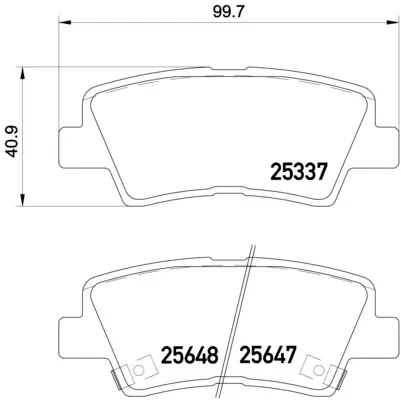 BRE P30054 BREMBO Zestaw klocków hamulcowych (!) Kup online