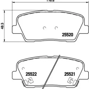 Zamów teraz  BRE P30063 BREMBO Zestaw klocków hamulcowych (!)
