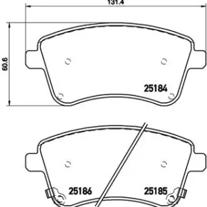 Nowy  BRE P30064 BREMBO Zestaw klocków hamulcowych (!)