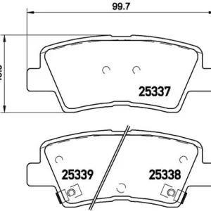 Cena promocyjna  BRE P30067 BREMBO Zestaw klocków hamulcowych (!)