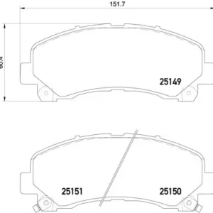BRE P34007 BREMBO Zestaw klocków hamulcowych (!) Hit sprzedaży