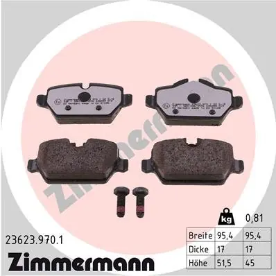 KLOCKI HAMULC. BMW 3 E90 05- TYŁ Obniżka ceny