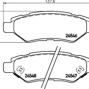 Bezpieczna płatność KLOCKI HAMULC. CADILLAC CTS 08- TYŁ