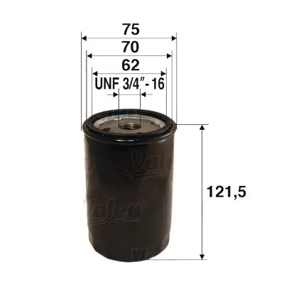 Tani Filtr oleju VALEO 586052 W71914
