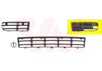 KRATKA WENTYLACYJNA ZDERZAKA VAN WEZEL 5888591 1J0853665BB41 VW Łatwy zwrot